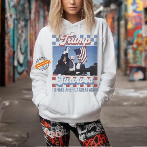 Official Official Trump Shot Survived To Make America Great Again Shirt