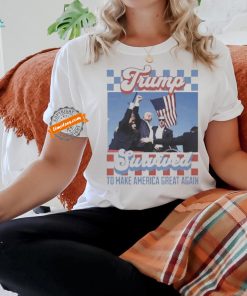 Official Official Trump Shot Survived To Make America Great Again Shirt
