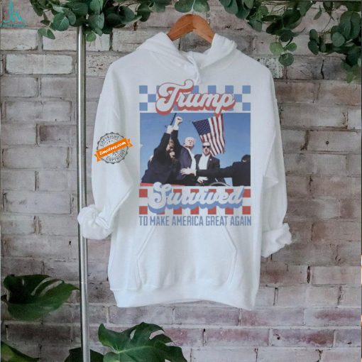 Official Official Trump Shot Survived To Make America Great Again Shirt