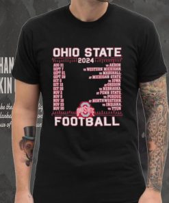 Official Ohio State Buckeyes Champion 2024 Football Schedule Shirt, hoodie, sweater, long sleeve and tank top Official Ohio State Buckeyes Champion 2024 Football Schedule Shirt