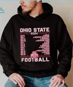Official Ohio State Buckeyes Champion 2024 Football Schedule Shirt, hoodie, sweater, long sleeve and tank top Official Ohio State Buckeyes Champion 2024 Football Schedule Shirt