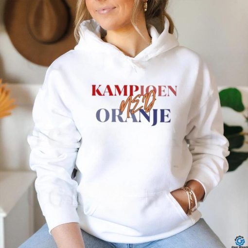 Official Oranje Kampioen Pays bas, Nederland Shirt