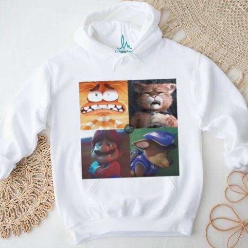 Official Panic Attack Anxiety Inside Out Puss In Boots Mario Paw Patrol Shirt
