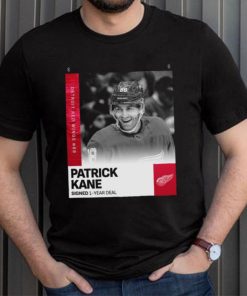 Official Patrick Kane Detroit Red Wings #88 Signed 1 year deal shirt