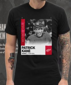 Official Patrick Kane Detroit Red Wings #88 Signed 1 year deal shirt