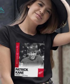 Official Patrick Kane Detroit Red Wings #88 Signed 1 year deal shirt