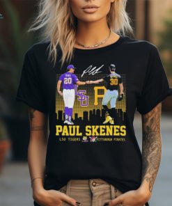 Official Paul Skenes LSU Tigers And Pittsburgh Pirates Signature Shirt