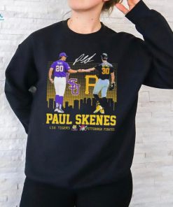 Official Paul Skenes LSU Tigers And Pittsburgh Pirates Signature Shirt
