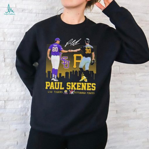 Official Paul Skenes LSU Tigers And Pittsburgh Pirates Signature Shirt