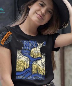 Official Pearl Jam Lisbon,Portugal Lisbon Live Festival July 13 2024 Poster shirt
