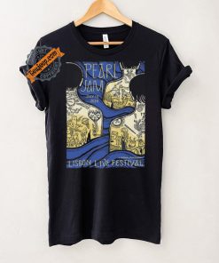 Official Pearl Jam Lisbon,Portugal Lisbon Live Festival July 13 2024 Poster shirt