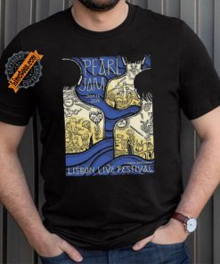 Official Pearl Jam Lisbon,Portugal Lisbon Live Festival July 13 2024 Poster shirt