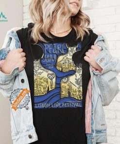Official Pearl Jam Lisbon,Portugal Lisbon Live Festival July 13 2024 Poster shirt