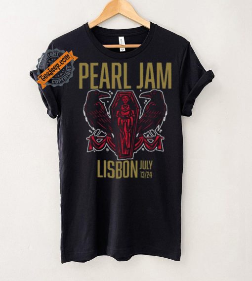 Official Pearl Jam Lisbon,Portugal Passeio Marítimo de Algés July 13 2024 tour shirt