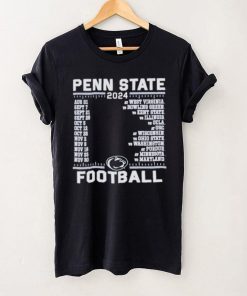 Official Penn State Nittany Lions Champion 2024 Football Schedule Shirt