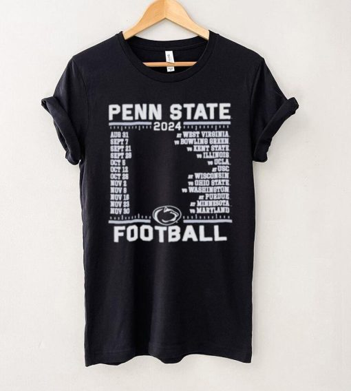 Official Penn State Nittany Lions Champion 2024 Football Schedule Shirt