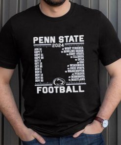 Official Penn State Nittany Lions Champion 2024 Football Schedule Shirt