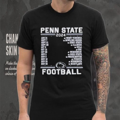 Official Penn State Nittany Lions Champion 2024 Football Schedule Shirt