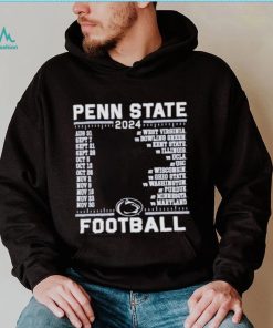 Official Penn State Nittany Lions Champion 2024 Football Schedule Shirt