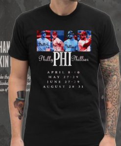 Official Philly Phillies April 8 10 May 27 29 June 27 29 August 28 31 Tour of 2025 shirt