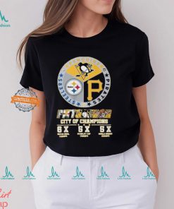 Official Pittsburgh Sports Teams City Of Champions 2024 T Shirt