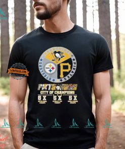Official Pittsburgh Sports Teams City Of Champions 2024 T Shirt