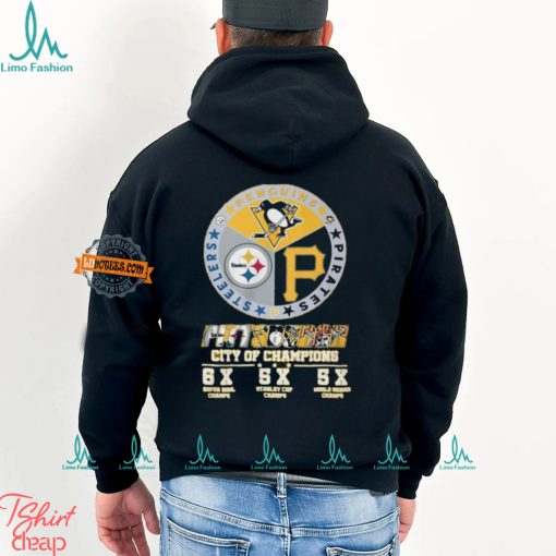 Official Pittsburgh Sports Teams City Of Champions 2024 T Shirt