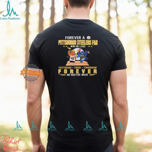 Official Pittsburgh Steelers Forever Fan No Matter What Stitch And Lilo Shirt