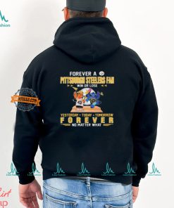 Official Pittsburgh Steelers Forever Fan No Matter What Stitch And Lilo Shirt