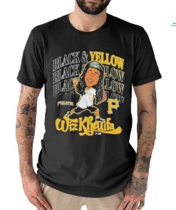 Official Pittsburgh pirates x wiz khalifa black T shirt
