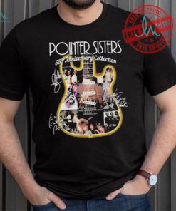 Official Pointer Sisters 55th Anniversary Collection Signatures shirt