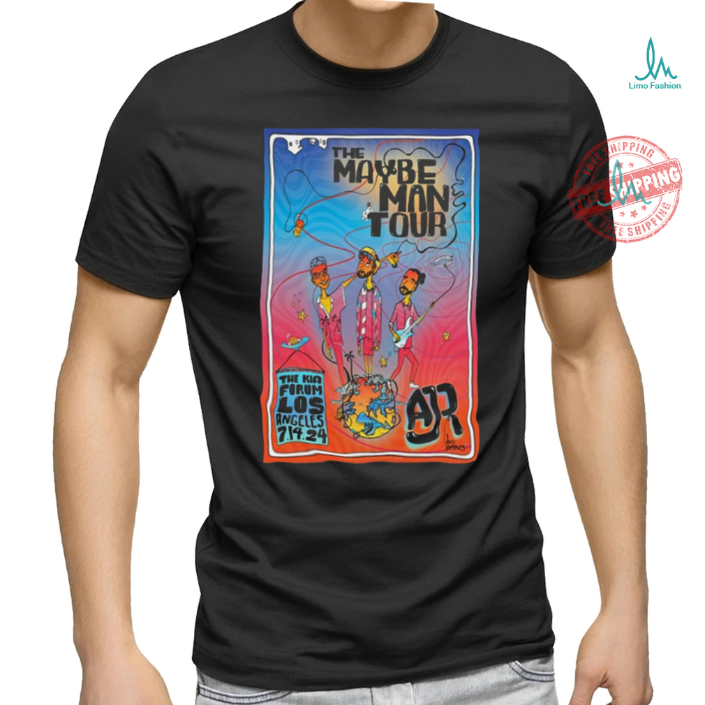 Official Poster AJR July 14 2024 Kia Forum in Inglewood CA t shirt Official Poster AJR July 14 2024 Kia Forum in Inglewood CA t shirt