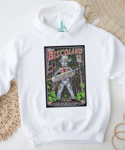 Official Poster Biscoland July 4 6 2024 Wonderland Forest in Lafayette NY t shirt