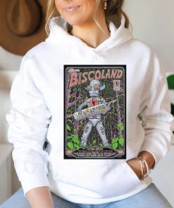 Official Poster Biscoland July 4 6 2024 Wonderland Forest in Lafayette NY t shirt