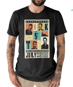 Official Poster New Kid On The Block July 16 17 2024 FirstBank Amphitheater Franklin TN t shirt
