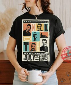 Official Poster New Kid On The Block July 16 17 2024 FirstBank Amphitheater Franklin TN t shirt
