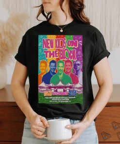 Official Poster New Kids On The Block Tour In Woodlands TX On July 13 2024 t shirt