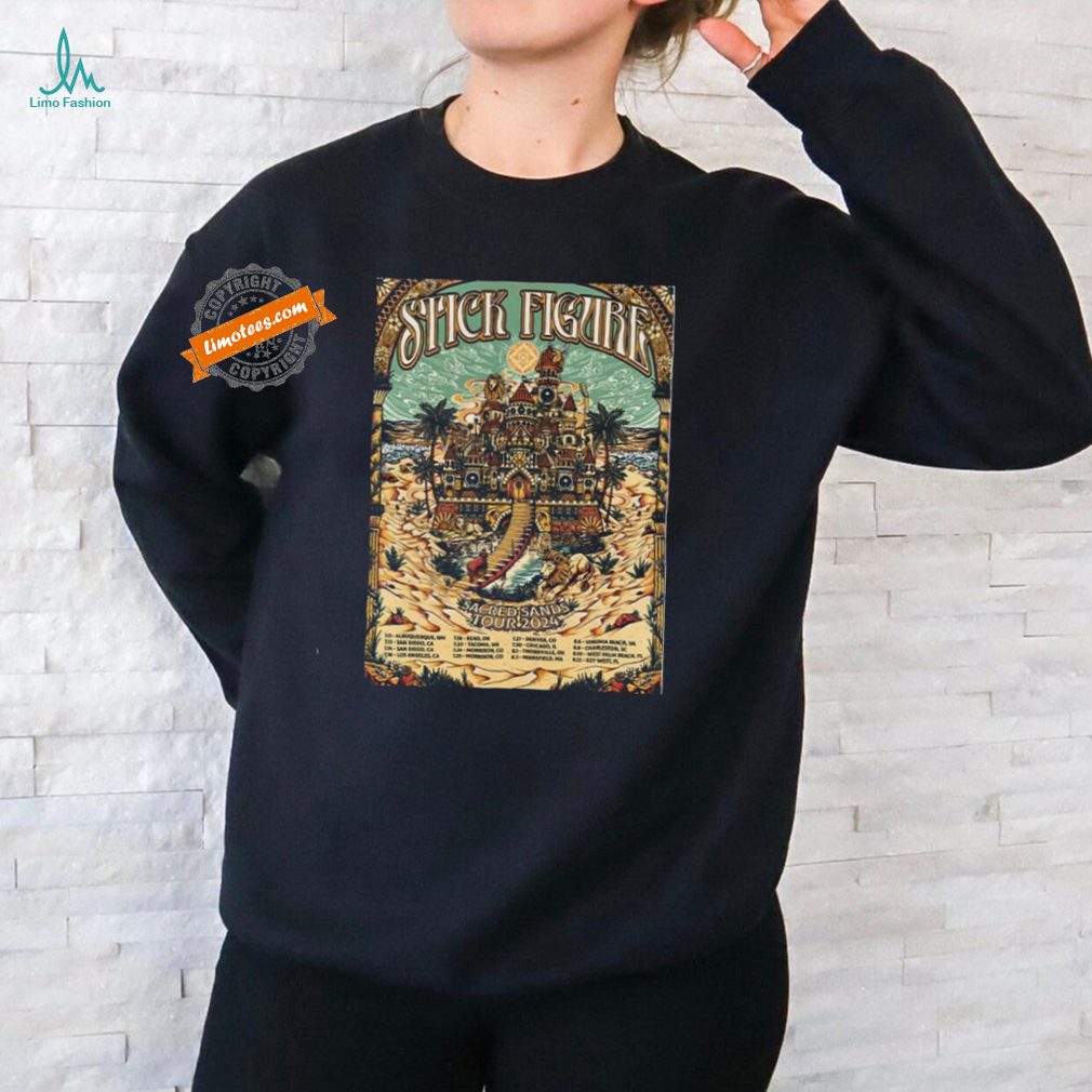 Official Poster Stick Figure Sacred Sands Tour 2024 t shirt Official Poster Stick Figure Sacred Sands Tour 2024 t shirt