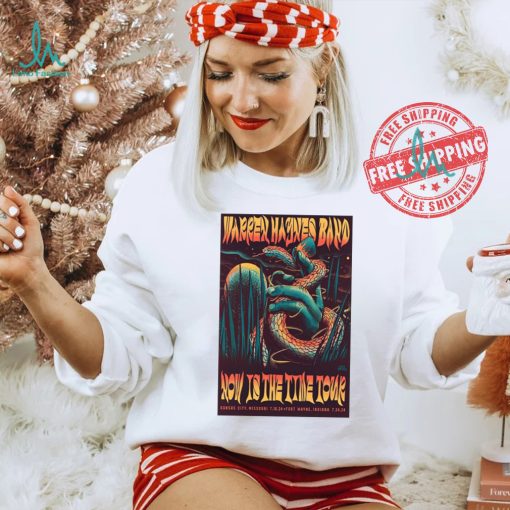 Official Poster Warren Haynes Band July 18 2024 Kansas City MO and July 24 2024 Fort Wayne IN t shirt