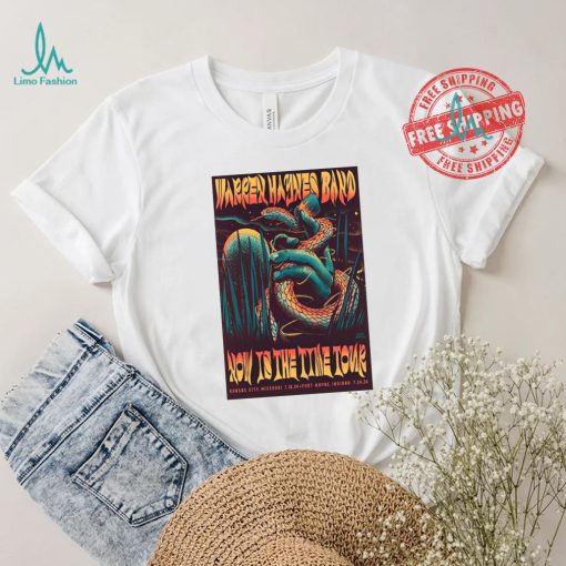 Official Poster Warren Haynes Band July 18 2024 Kansas City MO and July 24 2024 Fort Wayne IN t shirt