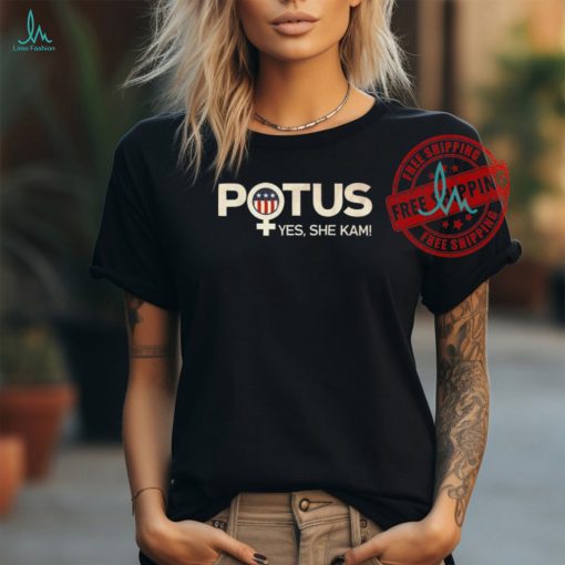Official Potus female symbol yes she kam Harris for president T shirt