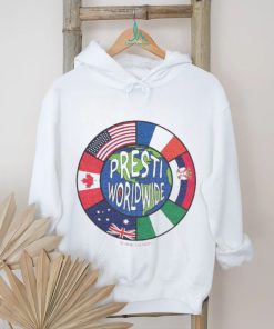 Official Presti Worldwide The Uncontested Podcast Flag T shirt