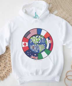 Official Presti Worldwide The Uncontested Podcast Flag T shirt