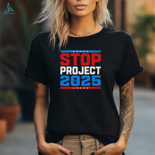Official Pro Democracy Stop Project 2025 Presidential Election 2024 T Shirt