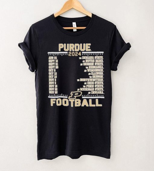 Official Purdue Boilermakers Champion 2024 Football Schedule Shirt