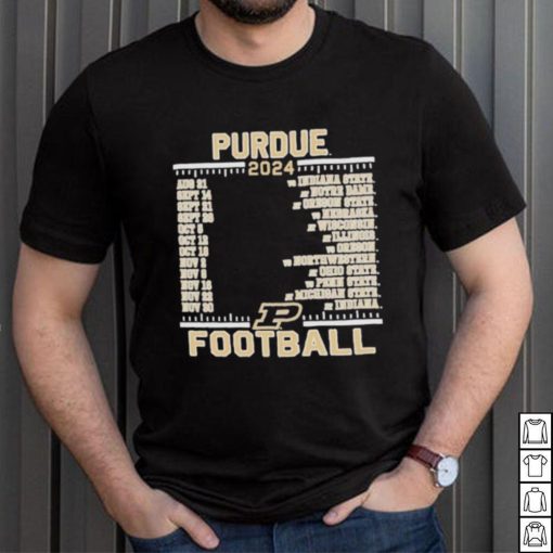 Official Purdue Boilermakers Champion 2024 Football Schedule Shirt
