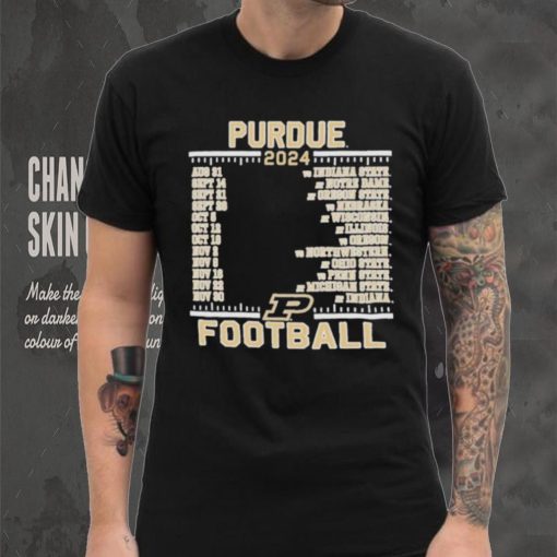 Official Purdue Boilermakers Champion 2024 Football Schedule Shirt