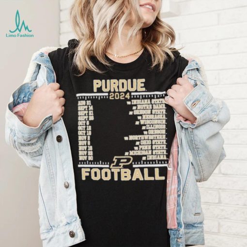 Official Purdue Boilermakers Champion 2024 Football Schedule Shirt