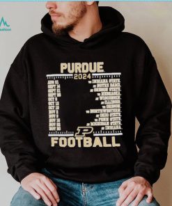 Official Purdue Boilermakers Champion 2024 Football Schedule Shirt