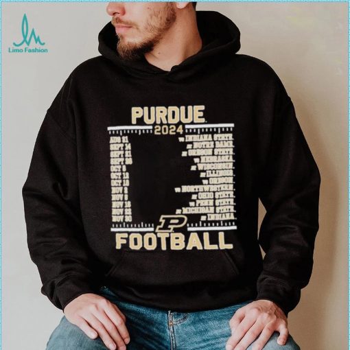 Official Purdue Boilermakers Champion 2024 Football Schedule Shirt